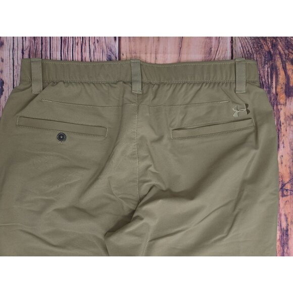 Under Armour Mens Slim Fit Khaki Golf Pants 36x32 Nylon Blend Stretch - Picture 6 of 9